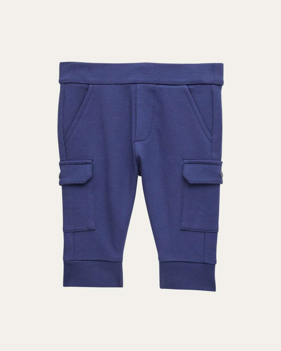 Boy's Logo Patch Sweat Pants, Size 3M-24